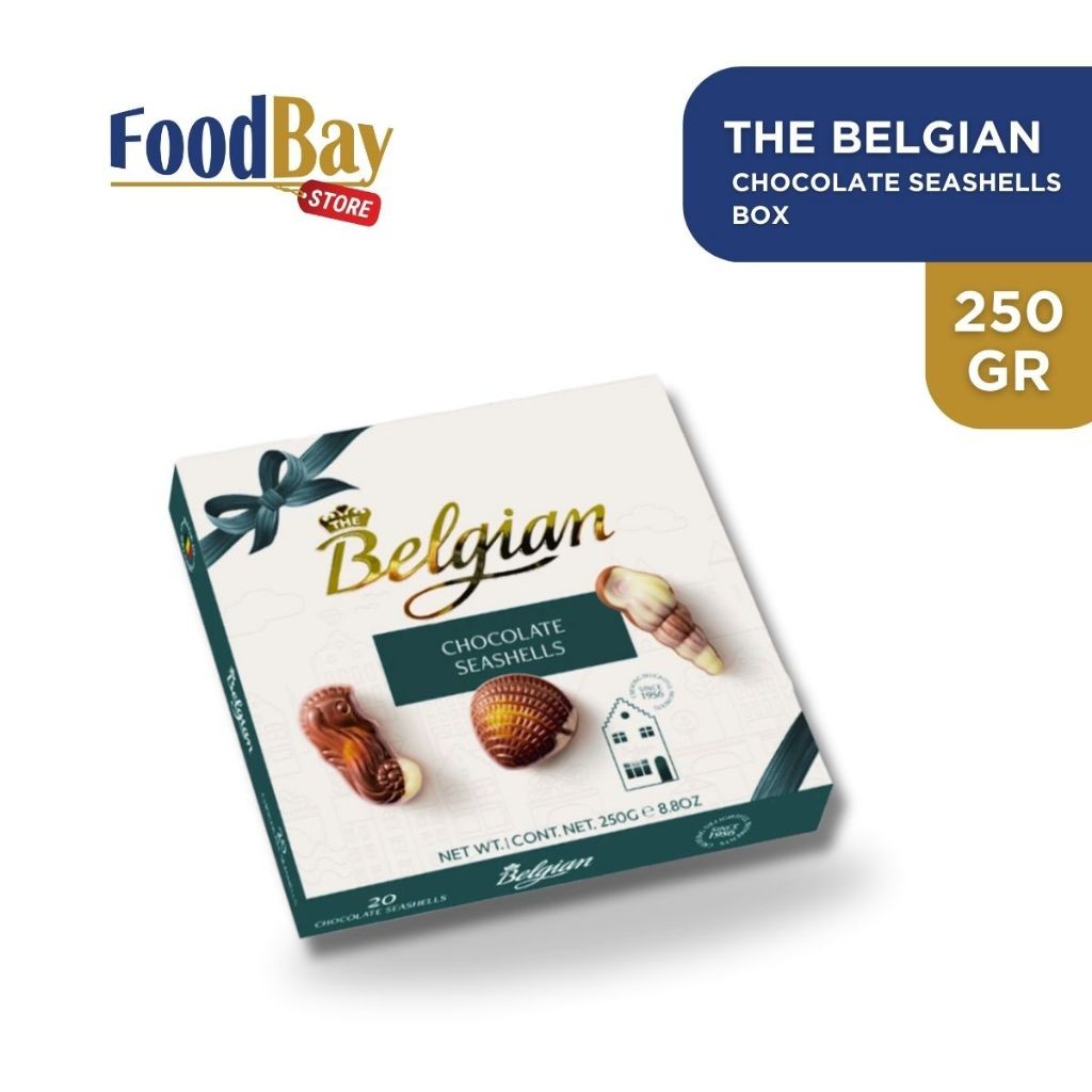 

THE BELGIAN Gift Box Chocolate Seashells Original 250 Gr