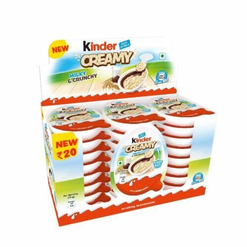 

1 BOX isi12pcs Kinder Creamy Milky 19gr Exp.Oktober 2025
