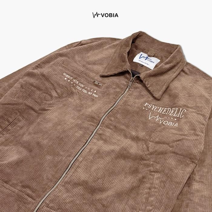 Vobia Work Jacket Boxy Corduroy - Psychedelic Terbaru