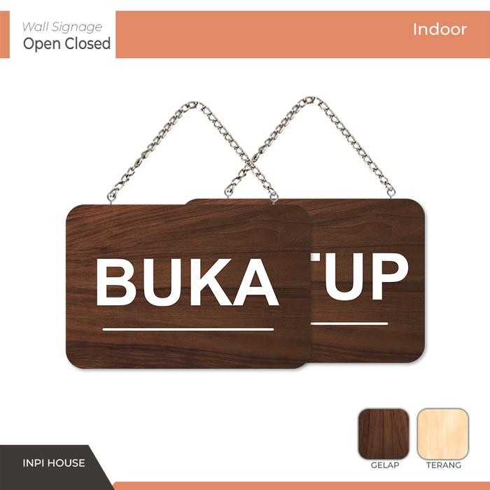 Siap- sign system buka tutup - papan tanda pintu toko buka tutup