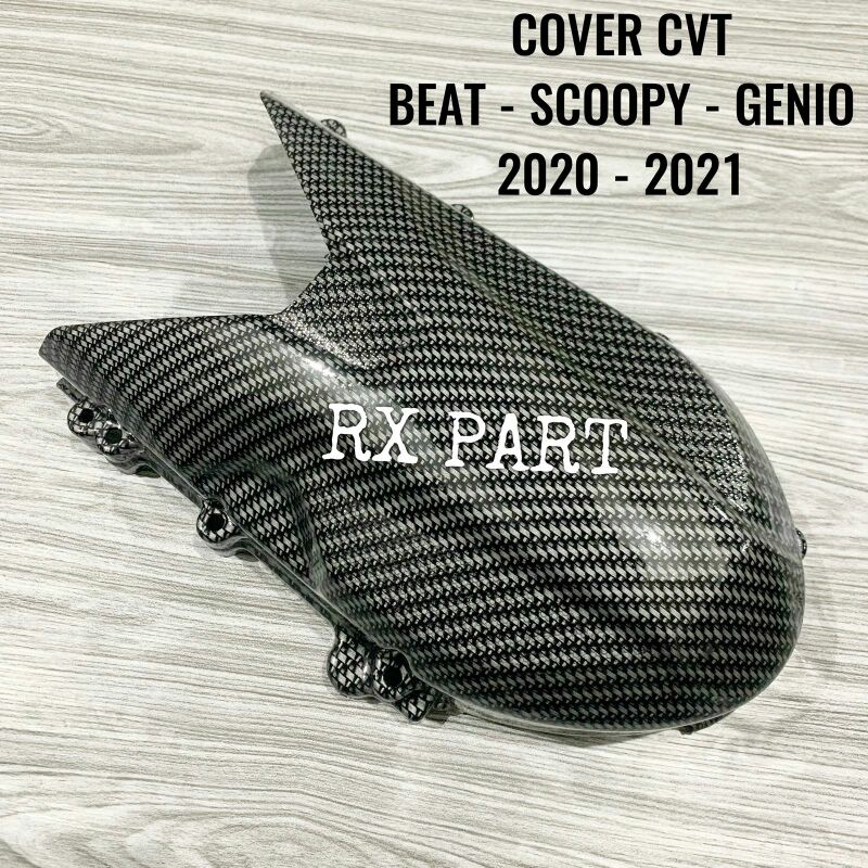 Cover Tutup CVT HONDA GENIO, SCOOPY BEAT 2020 - 2021 DELUXE Carbon / Karbon
