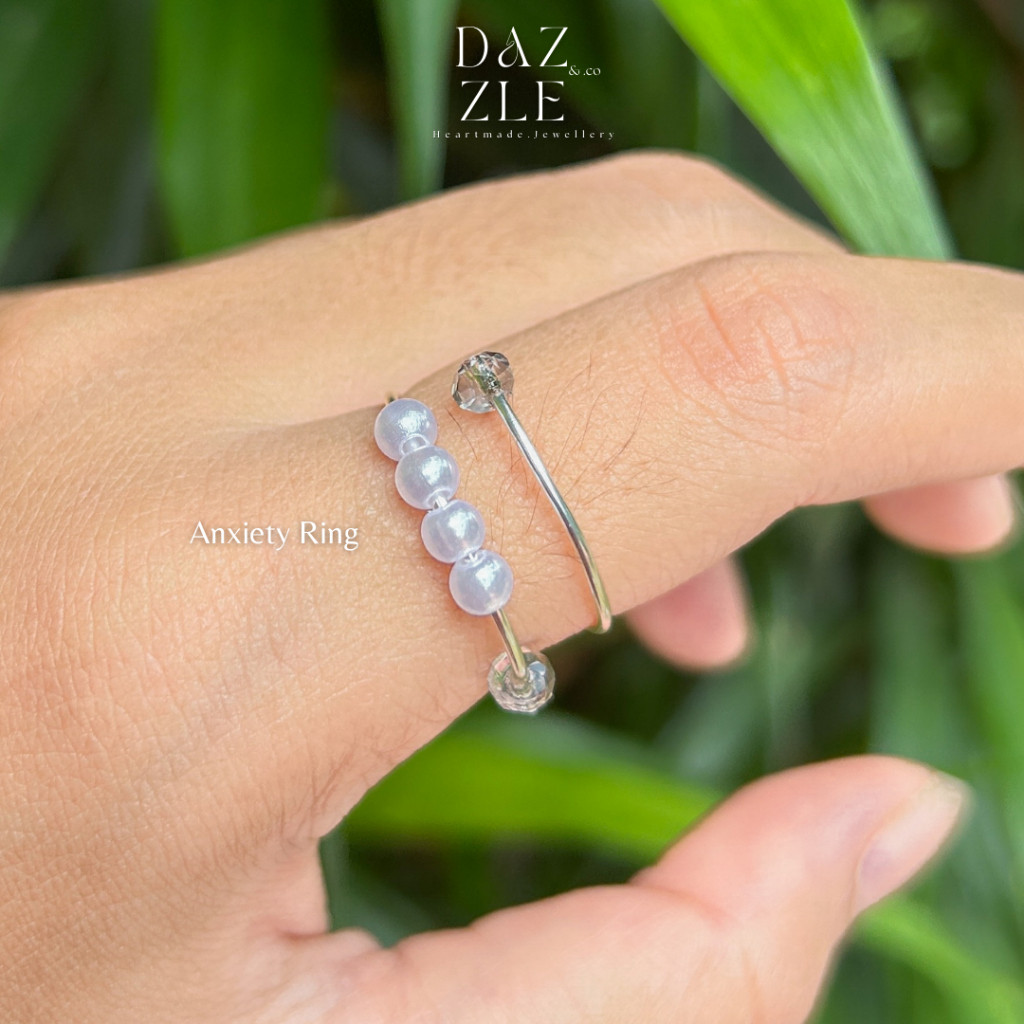 Anxiety Ring Adjustable Ring Fidget Ring dazzlenco