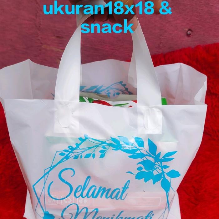 Gala Galore Kantong Plastik Box 18X18 Syukuran Isi 50Pcs Nasi Box, Kantong Plastik Hajatan Tahlilan