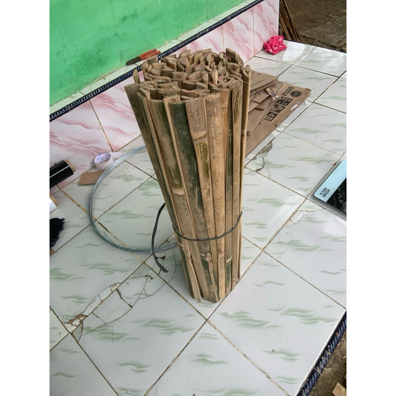 bilah bambu ajir 1 iket  /Batang bilah bambu - Untuk tanaman pagar /Bilah Bambu Untuk Ajir Tanaman/P