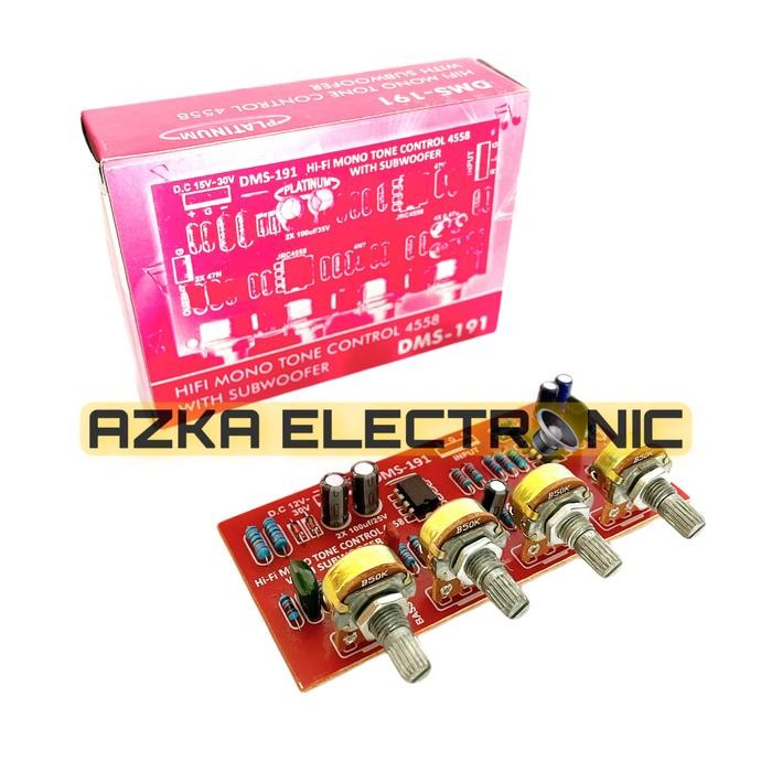 Mantap- Kit Tone Control Mono IC 4558 Plus Subwoofer DMS 191