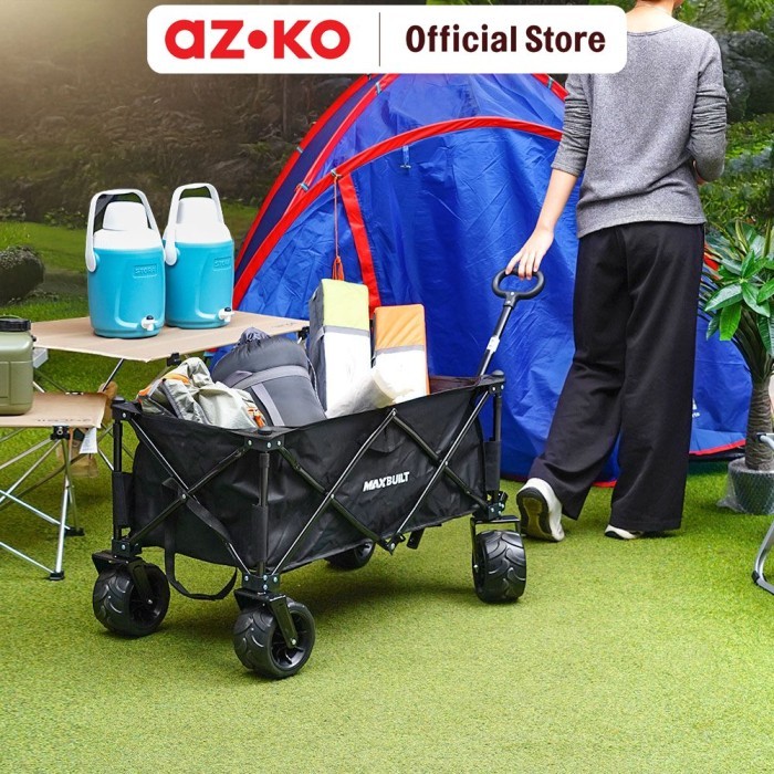 new product AZKO Maxbuilt Troli Barang Camping Lipat 80 Kg - Hitam Alat Pengangkut Barang Dengan