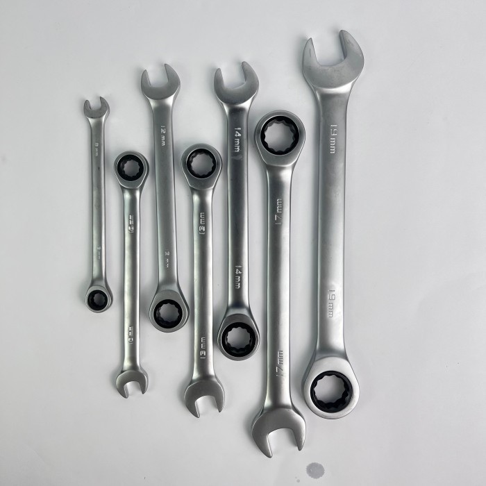 rachet ringpas APR JAPAN kunci set ring pas 7pc koper 8mm - 19mm