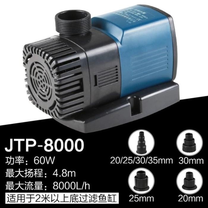 pompa air sunsun jtp 8000 pro kolam ikan koi hemat listrik