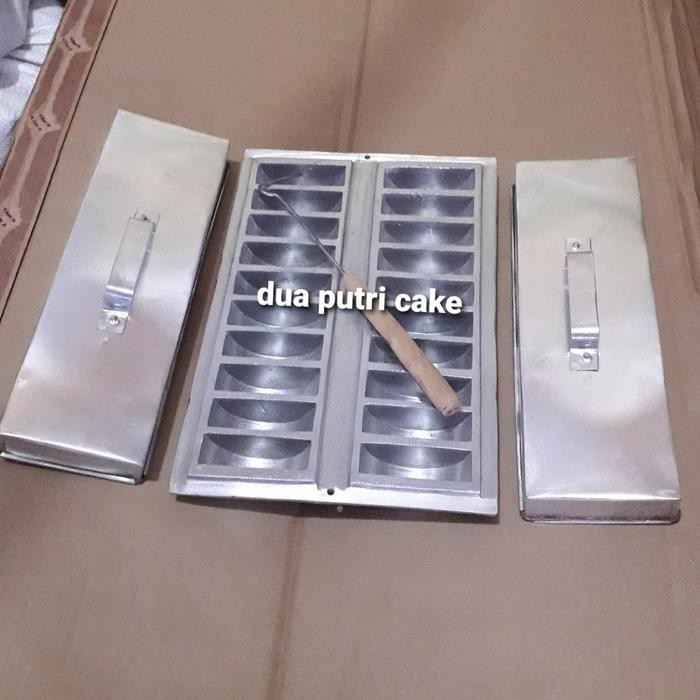 Cetakan/Loyang Kue Pukis/Kue Pancong Isi 20 Lubang +Tutup & Cungkilan