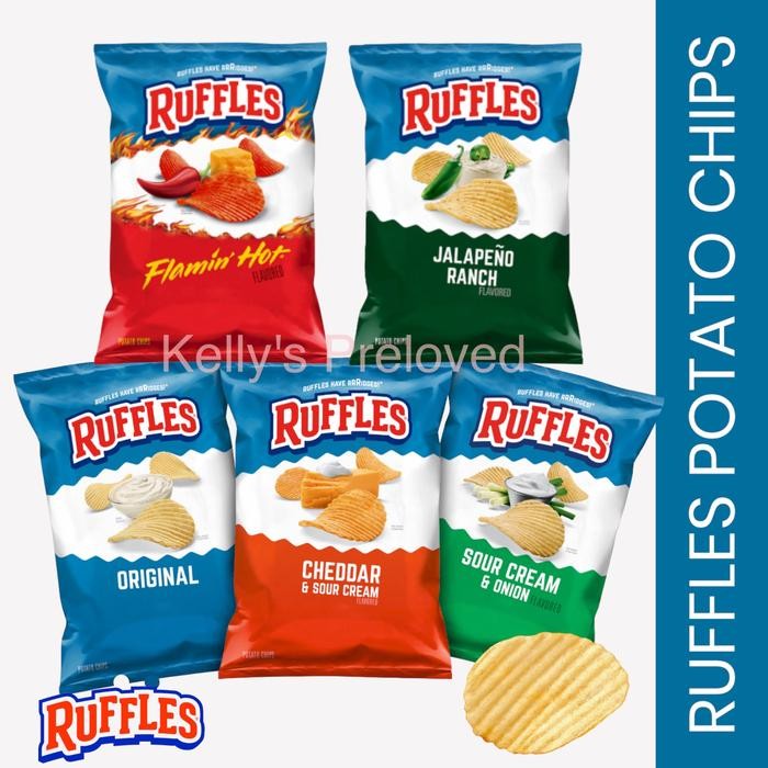

RUFFLES POTATO CHIPS 6.5 OZ ( 184 gram ) PRODUCT OF USA