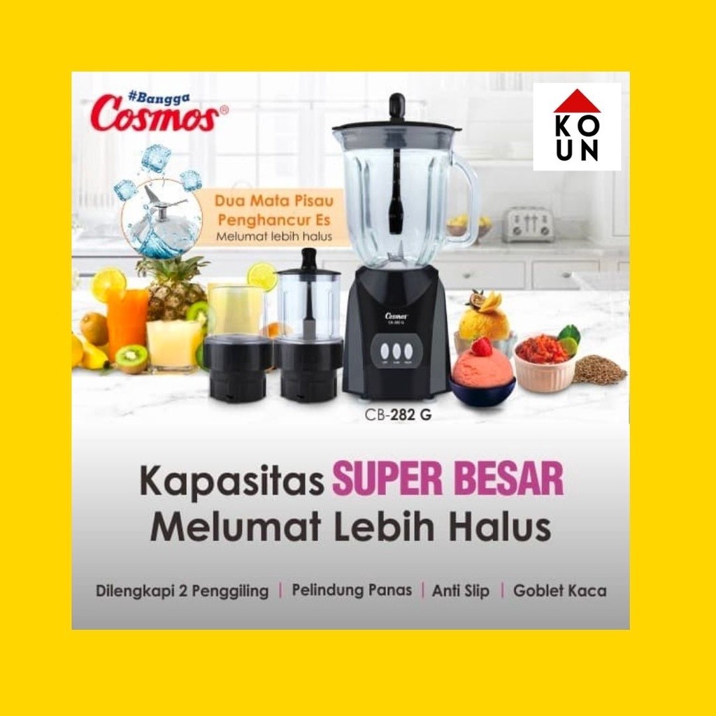 (COD READY) Blender Cosmos CB282G Blender Kaca CB 282 G / CB 282G / CB-282-G / CB 282-G / CB 282P (2