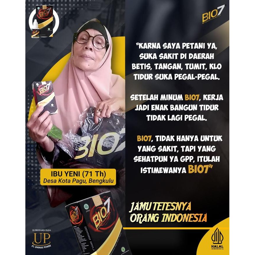 FREE ONGKIR BIO SEVEN - BIO 7 - OBAT TETES HERBAL BPOM UE880