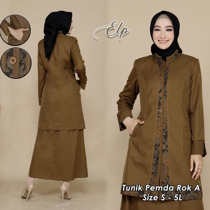 ORIGINAL blazer Pemda batik muslim seragam dinas Pemda tunik Pemda batik READY STOCK