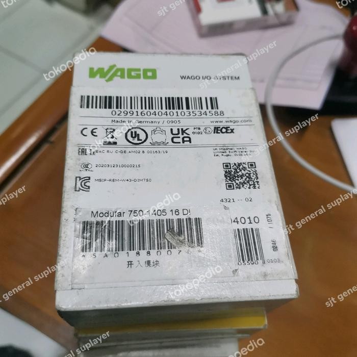 WAGO 750-1405 16DI PLC WAGO