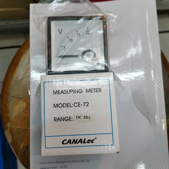 AMPER METER DC 30A CANAL BODY 72X72