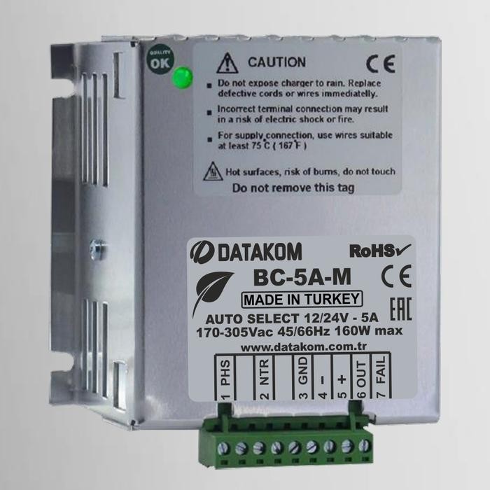 BATTERY CHARGER DATAKOM ORIGINAL 5A 12V / 24V / SMPS125 / SMPS245