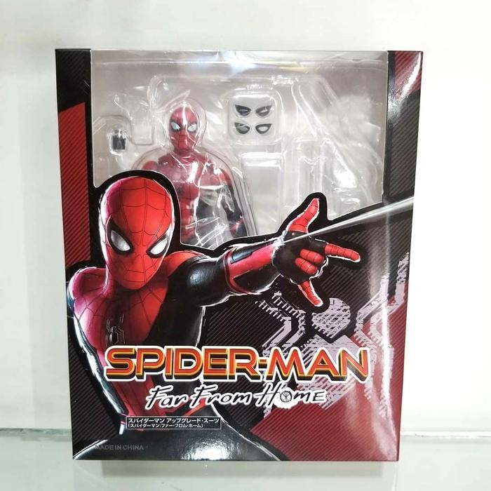 Mainan action figure Shf spiderman far from home upgrade suit tinggi s