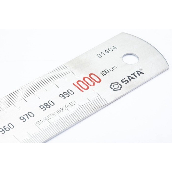 

SATA 91404 Penggaris Besi 1 mm Steel Rules 100 cm
