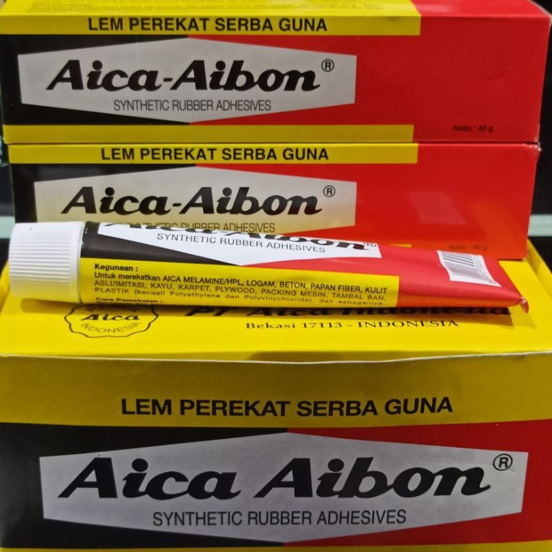

Lem Perekat Serba a Aica Aibon Tube Besar 40 Gram Lem Aica Aibon Tube Box Isi 12 Pcs