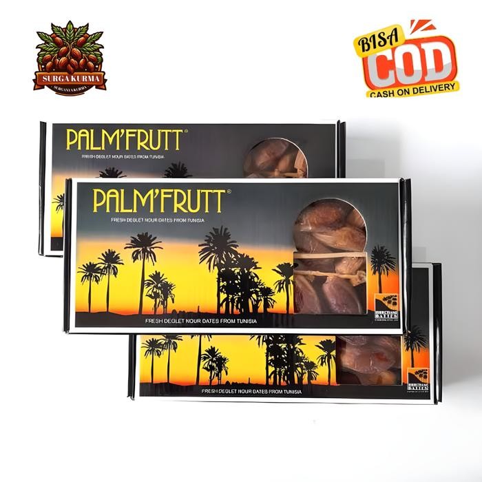 

New Kurma Palm Fruit 500gr - Palm Frutt - Tunisia Tangkai 500 gr Original
