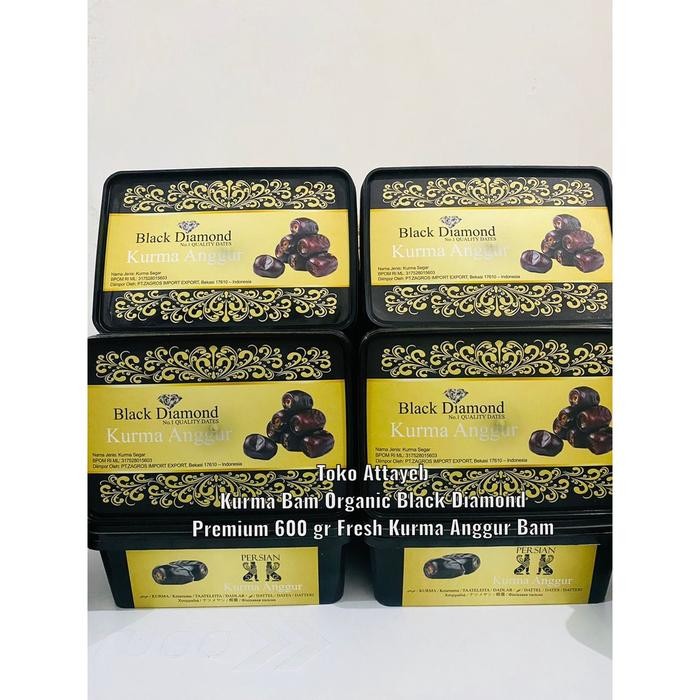

New Kurma Bam Black Diamond Organic 600gr THINWAL HITAM Kurma Angur Bam Organic Black Diamond 600gr