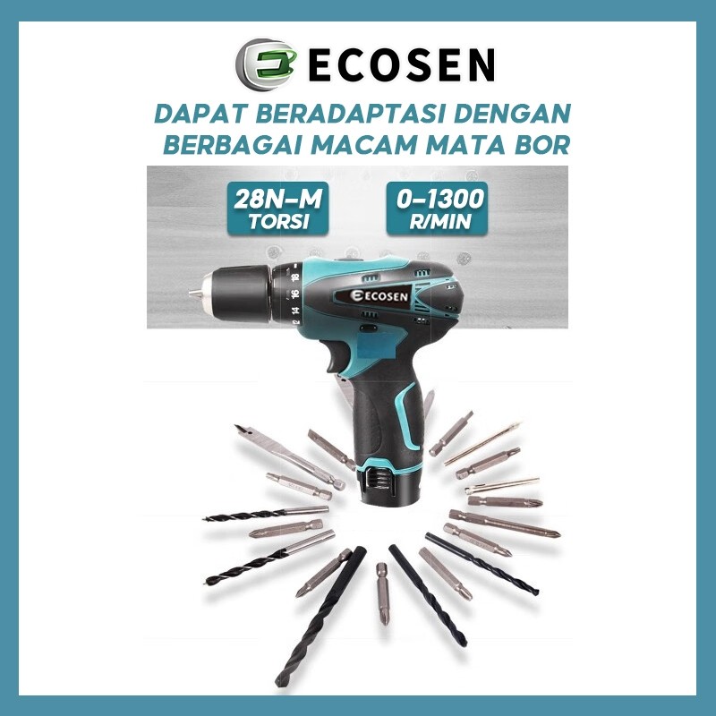 ECOSEN MESIN BOR BATERAI TANGAN 98VF /BOR CAS/MESIN BOR BATERAI/BOR BATERAI/BOR CORDLESS