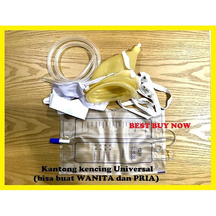 YOK DI CO. KANTONG KENCING SILIKON PIPIS URINAL, PASIEN URINE KATETER PEE BAG ORI