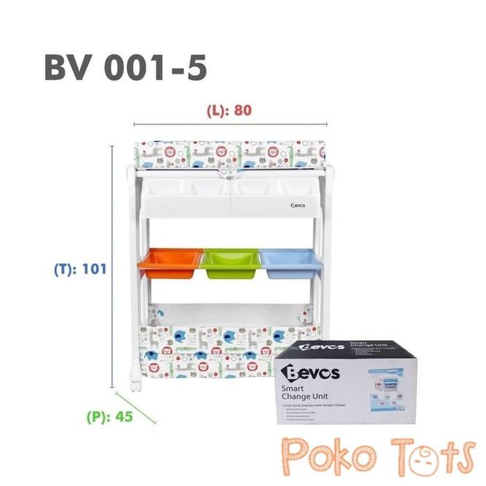 ASLI.. BEVOS 2IN1 BABY BATH SMART CHANGE TABLE BABY TAFEL