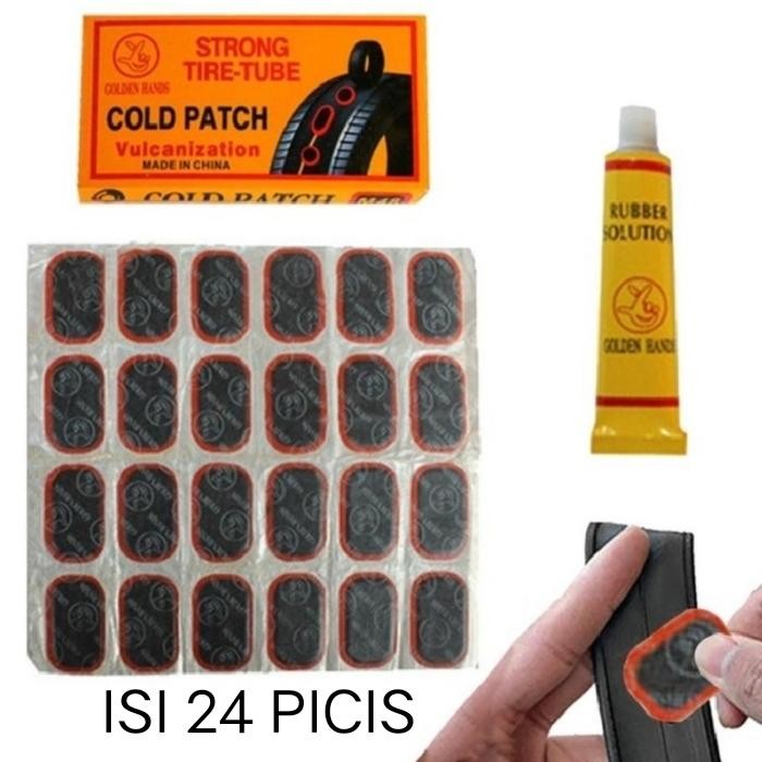 KARET TAMBAL BAN+LEM PEREKAT TIP TOP UKURAN BESAR ISI 24 PICIS. *