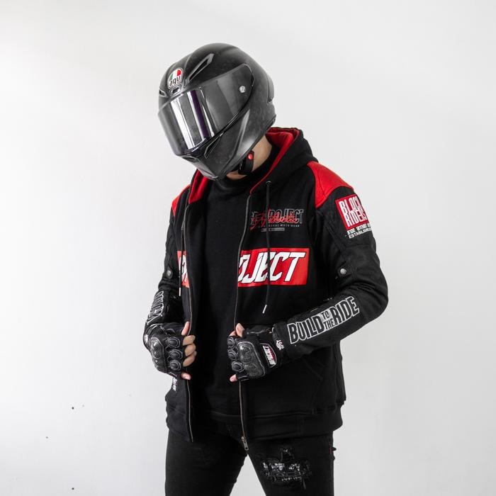 NEW.. HOODIE MOTORSPORT SR-PROJECT BUILD TO THE RIDE RED