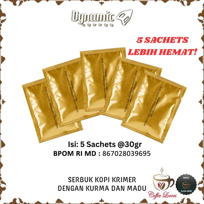 terjaminDiKita- Kopi Dynamic Stamina Pria 5 Sachet Eceran Original BPOM Coffee Dynamic Kopi Stamina