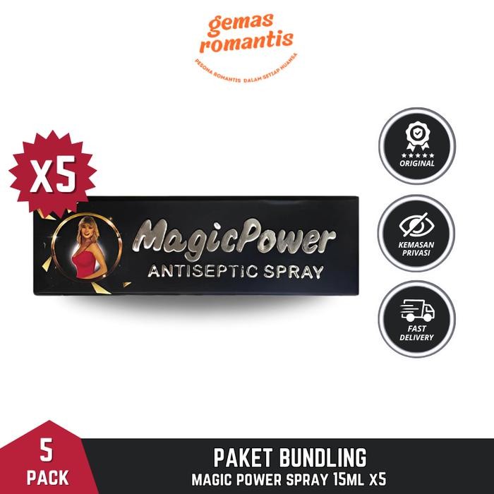 terjaminDiKita- Bundling Tisu Magic Power Spray x5 Botol - Tissue Magic BPOM Original