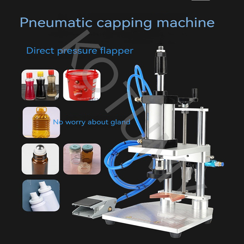 WT-70ZC Automatic  Pneumatic Soda Drink Glass Botte Capping Machine Crown Cap Sealing Machine Alumin