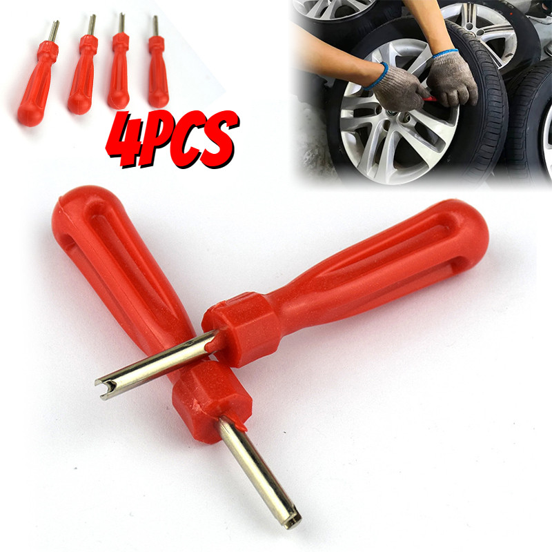 Plastic Handle Screwdriver Tire Valve Core Removal Tools Valve Core Remover Repair Removal Tool Auto