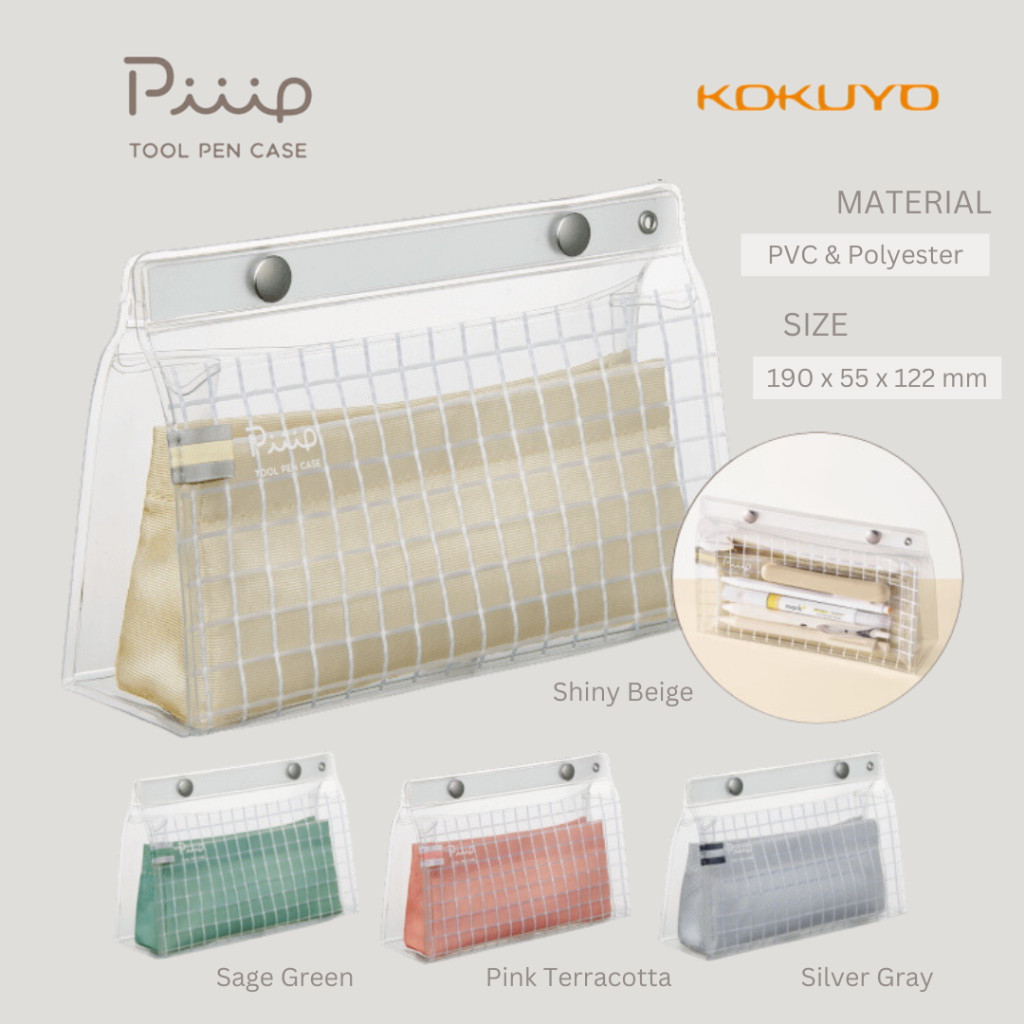 

Kokuyo Piiip Tool Pen Case Standard Type Transparent Pouch K Pensil Serbaa