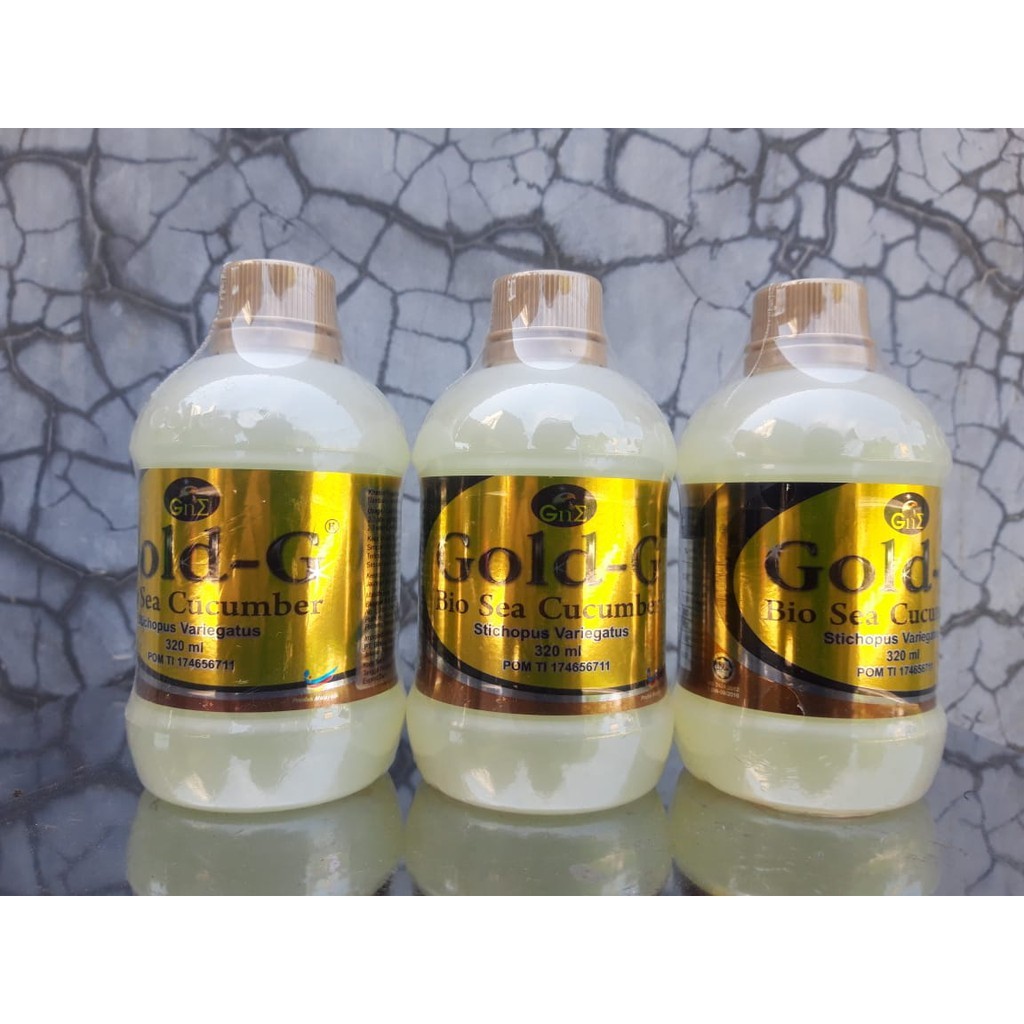 Jelly Gamat Gold G 320 ML Sea Cucumber Jelly Gamat Emas Gold G Asli