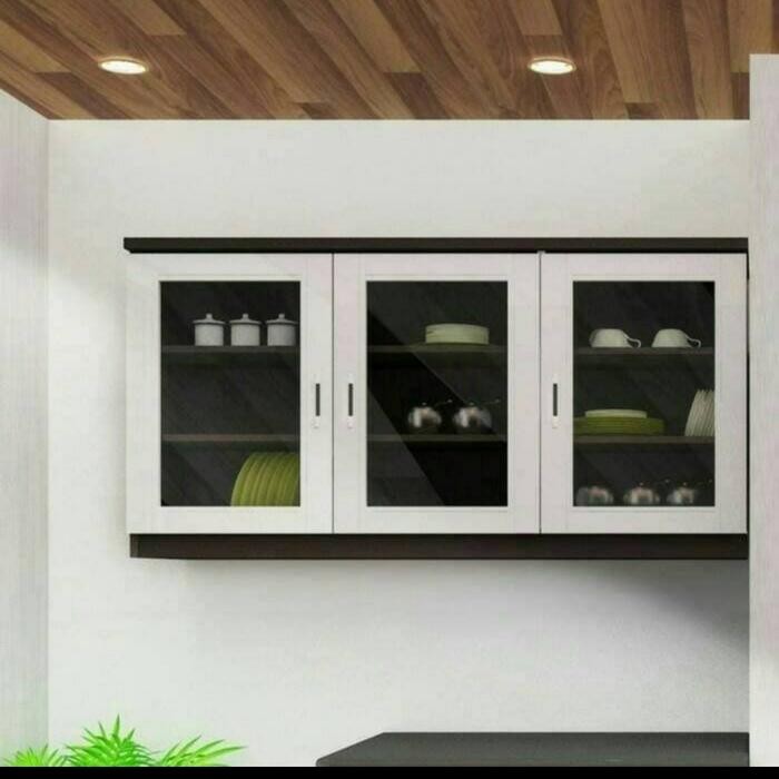 PROMO RAK PIRING BESI LEMARI GANTUNG DAPUR KIT HEN SET ATAS TERLARIS GRAVER