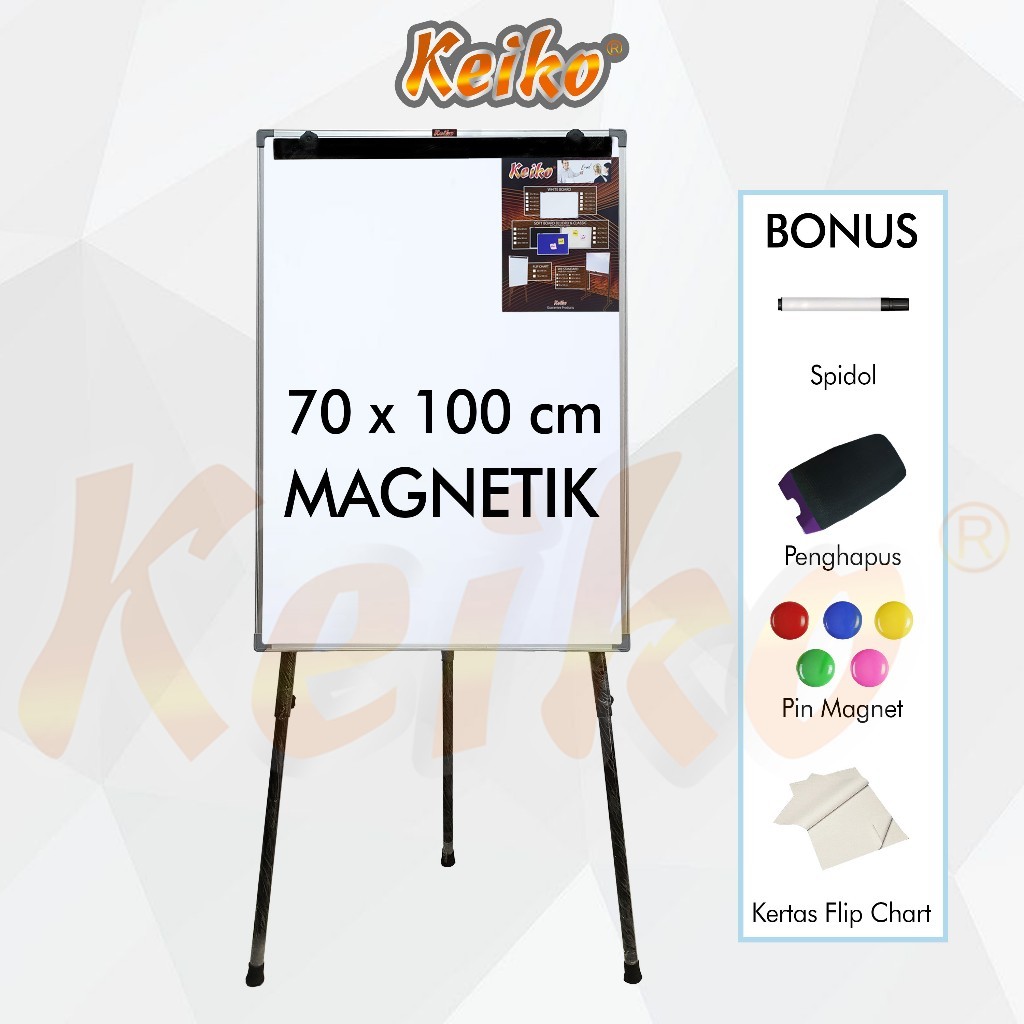 

Flip Chart / Flipchart / Papan Prtasi Magnet Keiko 70 x 100 cm