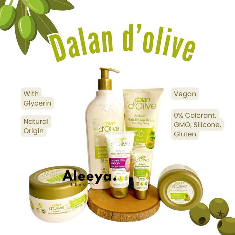 DALAN D'OLIVE Nourishing Body Lotion 100% Olive Oil Orinal Turki Body Lotion minyak zaitun asli