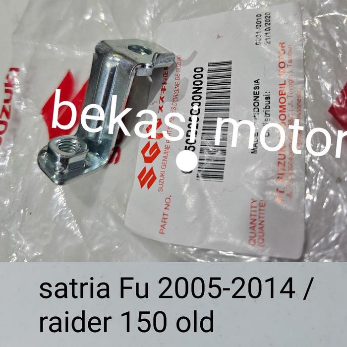 plat braket dudukan tabung minyak rem belakang satria fu original
