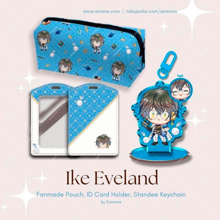 

LANGSUNG DIPROSES NijisanjiEN IKE EVELAND ID Card Holder, Keychain Standee, Pouch