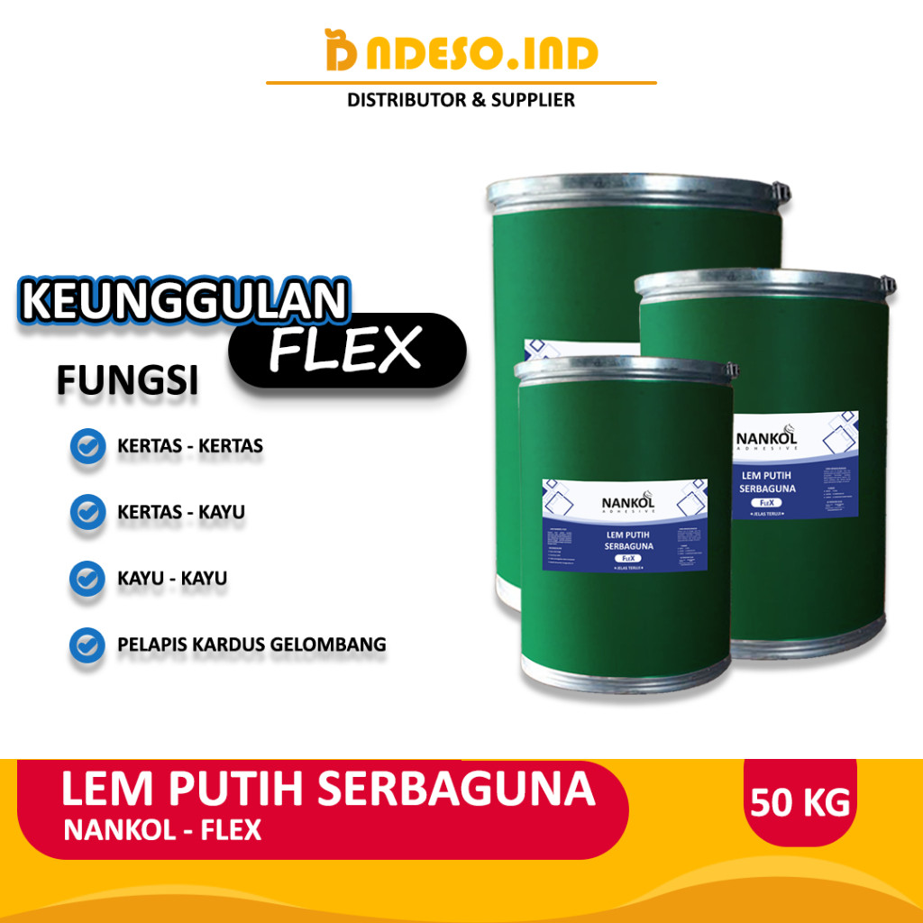 

Lem Putih Serbaa PVAc Nl Flex - 50KG