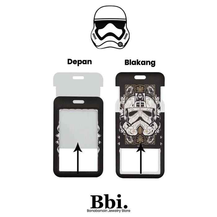 

Ready- Tali Kalung Lanyard Name Tag Id Card Hitam Chblck Transparan