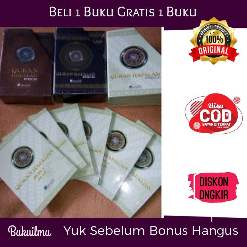 Al Quran Hafalan Per 5 Juz Saku 6 Jilid SoftCover Almahira 30 Juz Lengkap Al Quran Khat madinah.