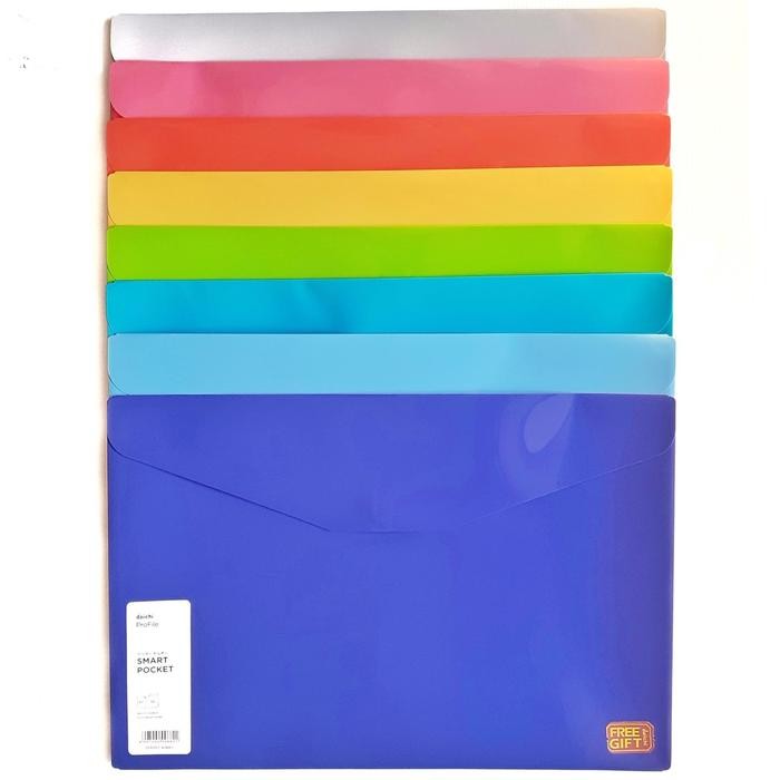 

Ready- Smart Pocket A5 / 1/2 Folio / Map Kancing Daichi Profile (Pak@12 Pcs)