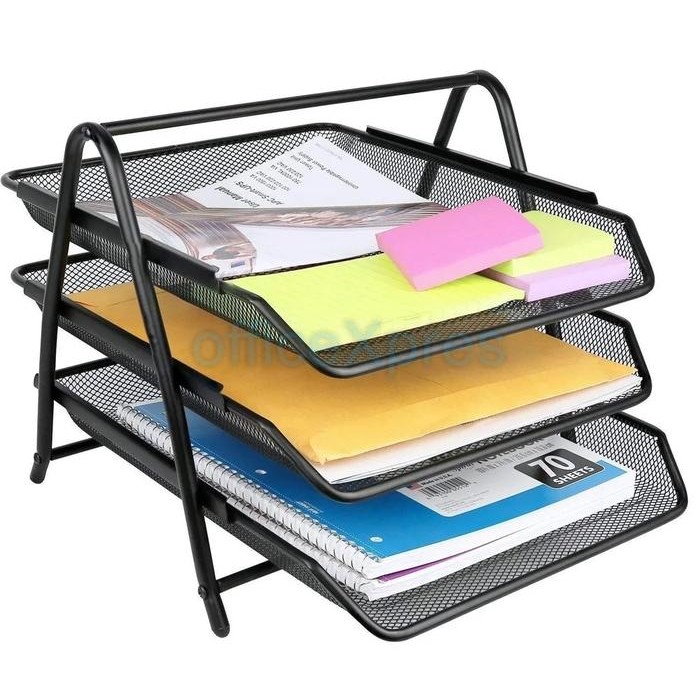 Rak Besi 3 Susun / File Document Tray 3 Layer / Document Tray Besi