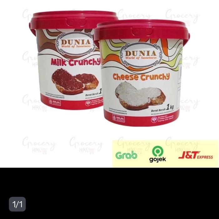 

InstanTanyadulu- Dunia crunchy kemasan 1 kg tersedia semua rasa