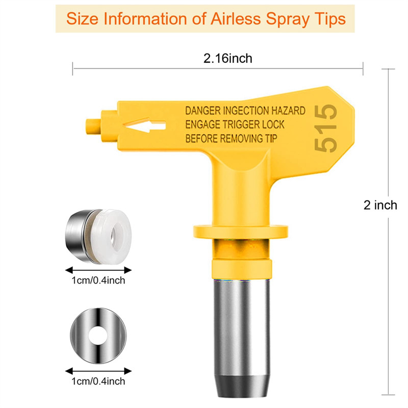 6Pieces Reversible Airless Paint Sprayer Nozzle Tips and 6Pieces Airless Spray Filter Replace for Ai