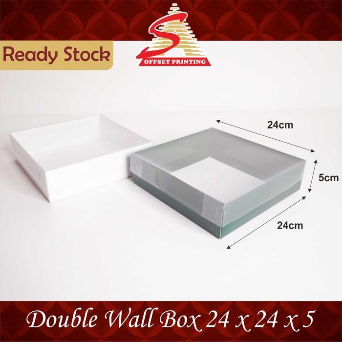 Kokimamah Box Pudding/Dus Spiku/Box Kue/Dus Kue Doublewall 24X24X5