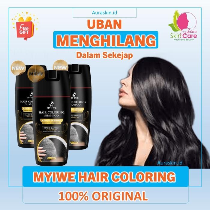 Shampo Myiwe Penghitam Rambut Beruban Sampo Anti Uban Permanen BPOM